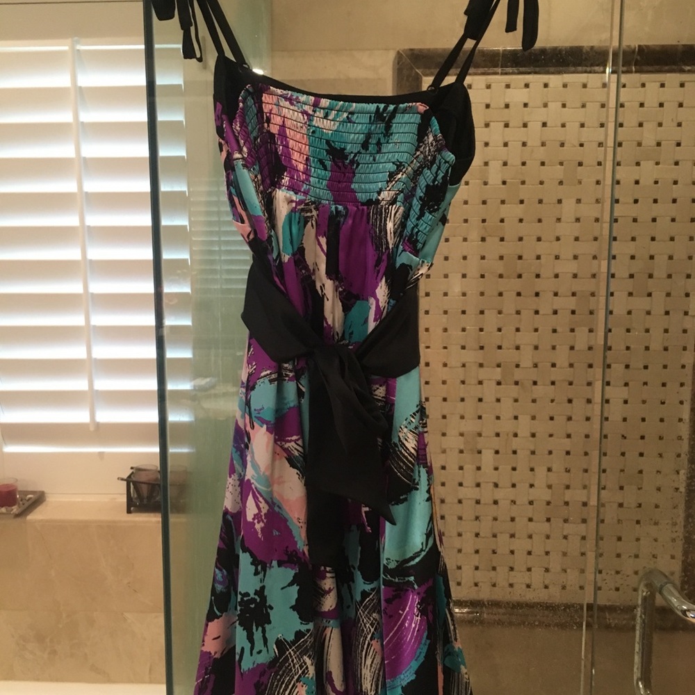 Bebe Satin Dress - Picture 2 of 3
